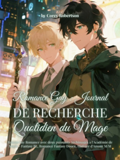 Romance Gay : Journal de Recherche Quotidien du Mage - Roman Gay Romance avec deux puissants Archimages à l'Académie de Magie - Fantasy BL Romance Fantasy Douce Histoire d'Amour M M - cover