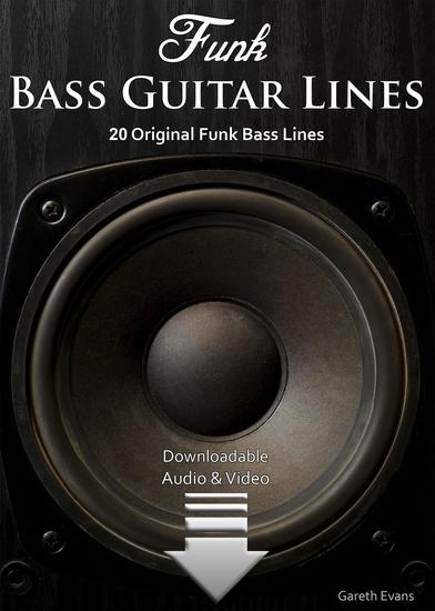 Funk Bass Guitar Lines - 20 Original Funk Bass Lines with Audio & Video - cover