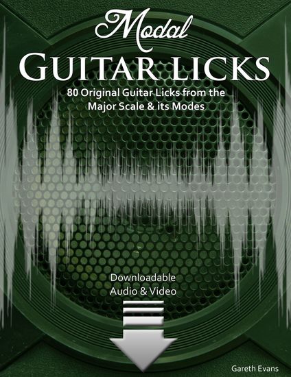 Modal Guitar Licks - 80 Original Guitar Licks from the Major scale and its Modes - cover