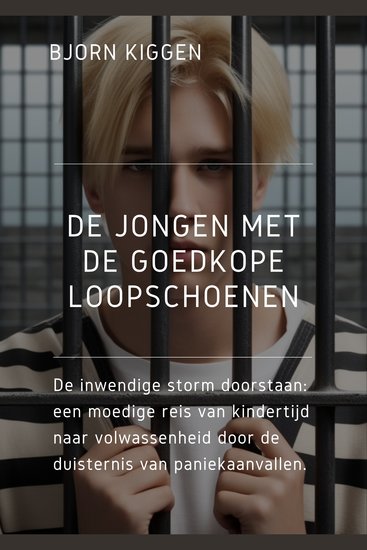 De jongen met de goedkope loopschoenen - De inwendige storm doorstaan: een moedige reis van kindertijd naar volwassenheid door de duisternis van paniekaanvallen - cover