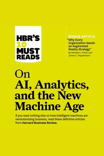 HBR's 10 Must Reads on AI Analytics and the New Machine Age - cover