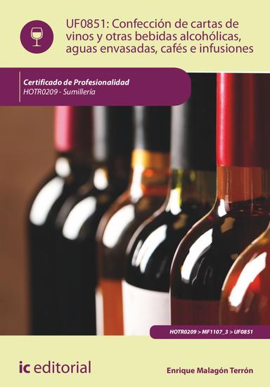 Confección de cartas de vinos otras bebidas alcohólicas aguas envasadas cafés e infusiones HOTR0209 - cover