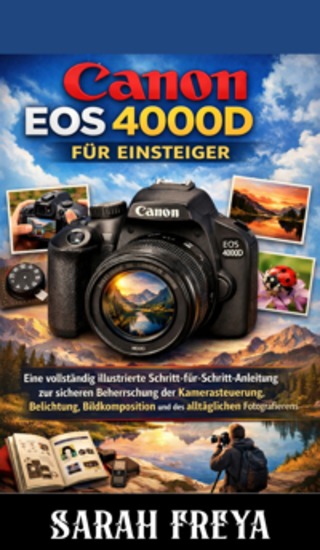 Canon EOS 4000D für Einsteiger - Eine vollständig illustrierte Schritt-für-Schritt-Anleitung zur sicheren Beherrschung der Kamerasteuerung Belichtung Bildkomposition und des alltäglichen Fotografierens - cover