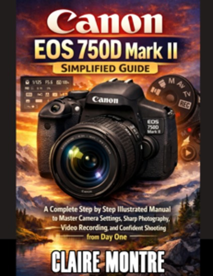 Canon EOS 750D Mark II Simplified Guide - A Complete Step by Step Illustrated Manual to Master Camera Settings Sharp Photography Video Recording and Confident Shooting from Day One - cover