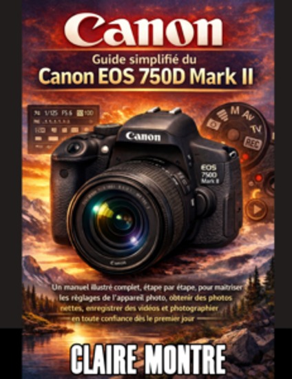 Guide simplifié du Canon EOS 750D Mark II - Un manuel illustré complet étape par étape pour maîtriser les réglages de l'appareil photo obtenir des photos nettes enregistrer des vidéos et photographier en toute confiance dès le premier jour - cover
