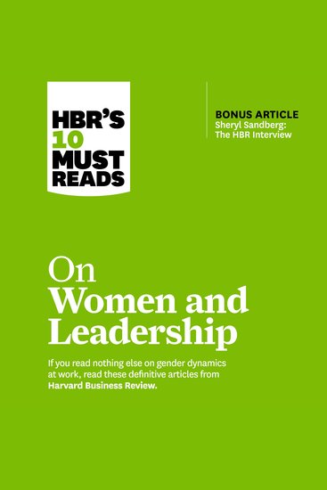 HBR's 10 Must Reads on Women and Leadership - cover