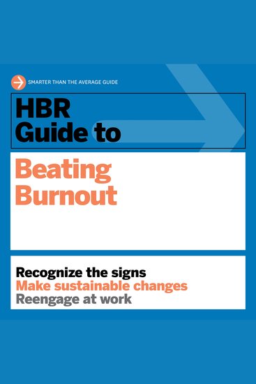 HBR Guide to Beating Burnout - cover