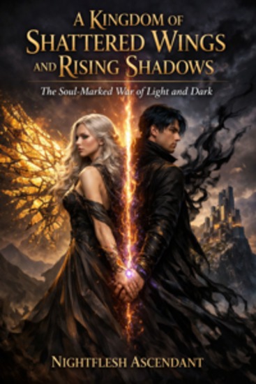 A Kingdom of Shattered Wings and Rising Shadows - The Soul-Marked War of Light and Dark - cover