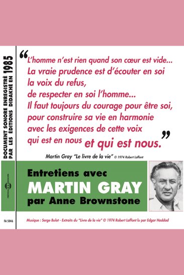 Entretiens avec Martin Gray Le livre de la vie - cover