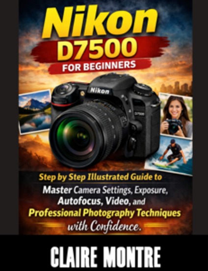 Nikon D7500 for Beginners - Step by Step Illustrated Guide to Master Camera Settings Exposure Autofocus Video and Professional Photography Techniques with Confidence - cover