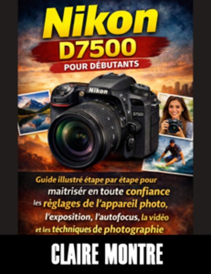 Nikon D7500 pour débutants - Guide illustré étape par étape pour maîtriser en toute confiance les réglages de l'appareil photo l'exposition l'autofocus la vidéo et les techniques de photographie professionnelle - cover