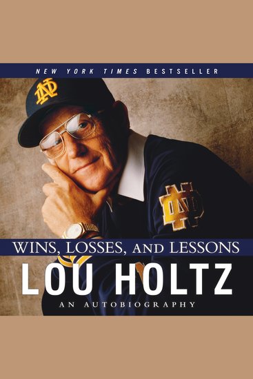 Wins Losses and Lessons - An Autobiography - cover