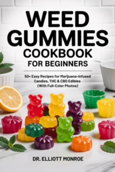 Weed Gummies Cookbook for Beginners - 50+ Easy Recipes for Marijuana-Infused Candies THC & CBD Edibles (With Full-Color Photos) - cover