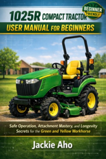 1025R Compact Tractor user Manual for Beginners - Safe Operation Attachment Mastery and Longevity Secrets for the Green and Yellow Workhorse - cover