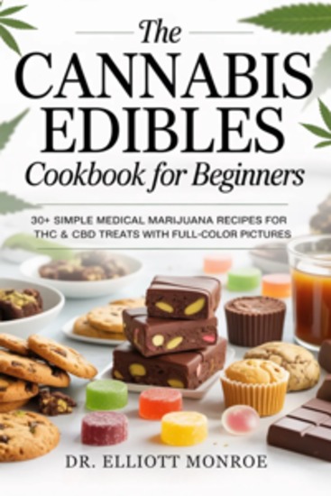 The Cannabis Edibles Cookbook for Beginners - 30+ Simple Medical Marijuana Recipes for THC & CBD Treats with Full-Color Pictures - cover