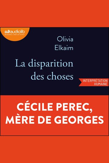 La Disparition des choses - cover