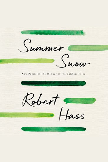 Summer Snow - New Poems - cover