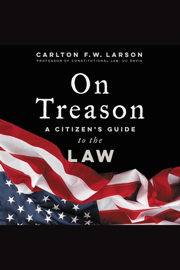 On Treason - A Citizen's Guide to the Law - cover