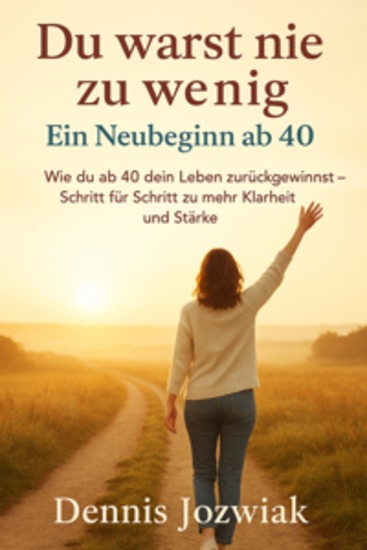 Du warst nie zu wenig - Ein Neubeginn ab 40 - Wie du ab 40 dein Leben zurückgewinnst - Schritt für Schritt zu mehr Klarheit - cover