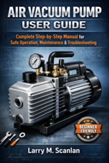 Air Vacuum Pump User Guide - A Comprehensive Step-by-Step Manual for Safe Operation Maintenance and Troubleshooting of the 110V 1 3 HP 4CFM Single Stage Rotary Vane Model - cover
