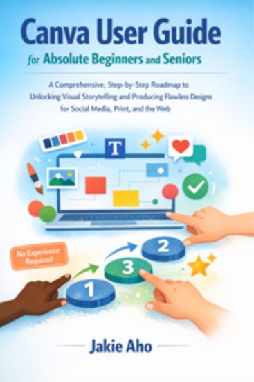 Canva user guide for absolute beginners and seniors - A Comprehensive Step-by-Step Roadmap to Unlocking Visual Storytelling and Producing Flawless Designs for Social Media Print and the Web - cover