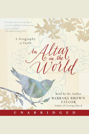 Altar in the World An - A Geography of Faith - cover
