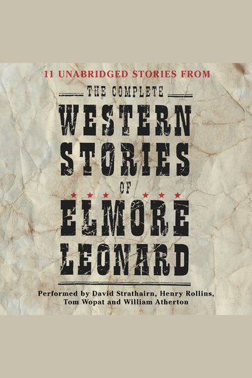 The Complete Western Stories of Elmore Leonard - cover