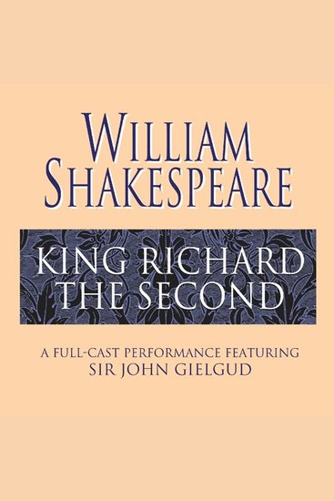King Richard the Second - cover
