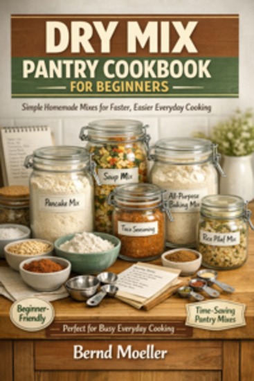 Dry Mix Pantry Cookbook For Beginners - Simple Homemade Mixes for Faster Easier Everyday Cooking - cover