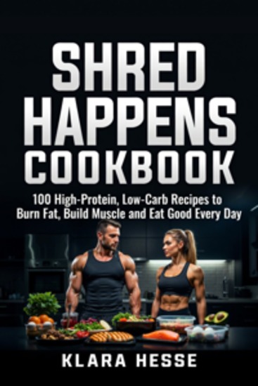 Shred Happens Cookbook - 100 High-Protein Low-Carb Recipes to Burn Fat Build Muscle and Eat Good Every Day - cover