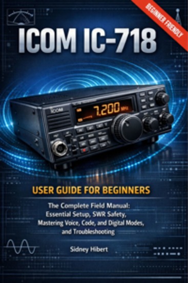 Icom IC 718 User guide for beginners - The Complete Field Manual: Essential Setup SWR Safety Mastering Voice Code and Digital Modes and Troubleshooting for the Icom IC-718 - cover