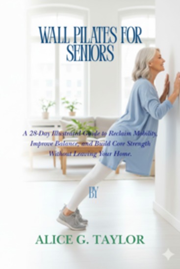 Wall Pilates For Seniors - A 28-Day Illustrated Guide to Reclaim Mobility Improve Balance and Build Core Strength Without Leaving Your Home - cover