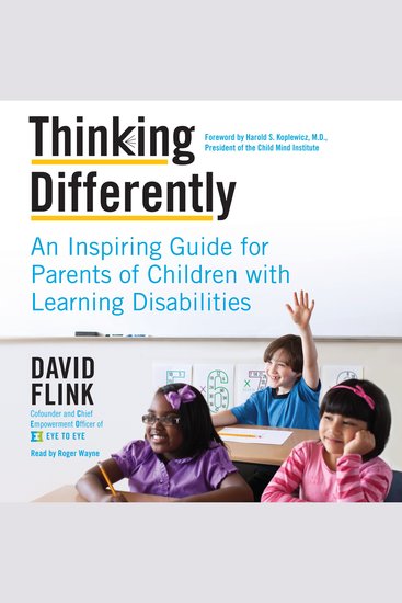 Thinking Differently - An Inspiring Guide for Parents of Children with Learning Disabilities - cover