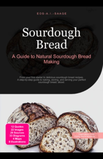 Sourdough Bread: A Guide to Natural Sourdough Bread Making - From your first starter to delicious sourdough bread recipes A step-by-step guide to baking storing and serving your perfect sourdough bread sliced - cover