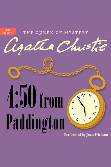 4:50 From Paddington - A Miss Marple Mystery - cover