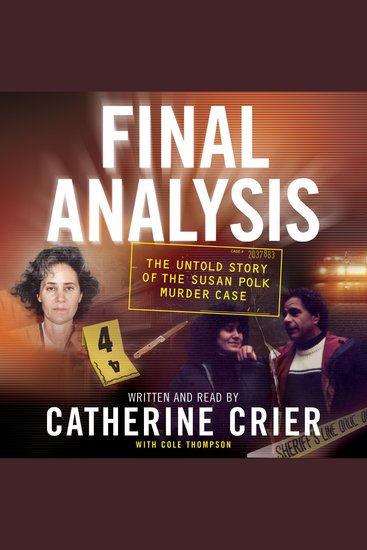Final Analysis - The Untold Story of the Susan Polk Murder Case - cover