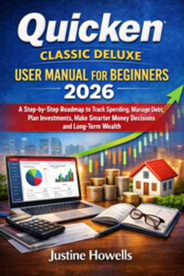 Quicken Classic Deluxe User Manual for Beginners 2026 - A Step-by-Step Roadmap to Track Spending Manage Debt Plan Investments Make Smarter Money Decisions and Long-Term Wealth - cover