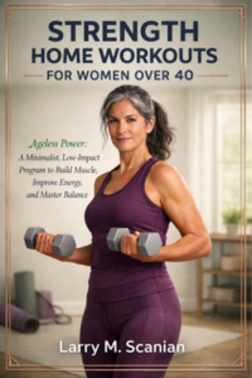 Strength Home Workouts For Women Over 40 - Ageless Power: A Minimalist Low-Impact Program to Build Muscle Improve Energy and Master Balance - cover