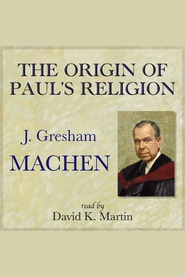 The Origin of Paul's Religion - cover