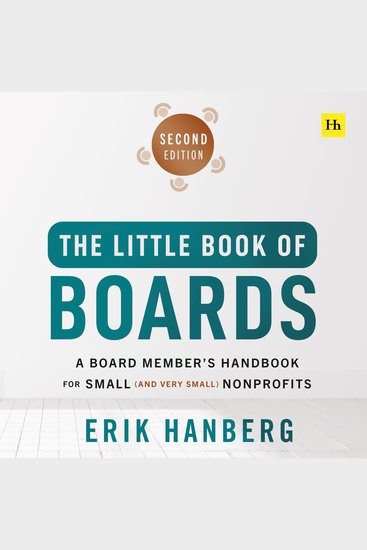 The Little Book of Boards - A Board Member's Handbook for Small (and Very Small) Nonprofits - cover