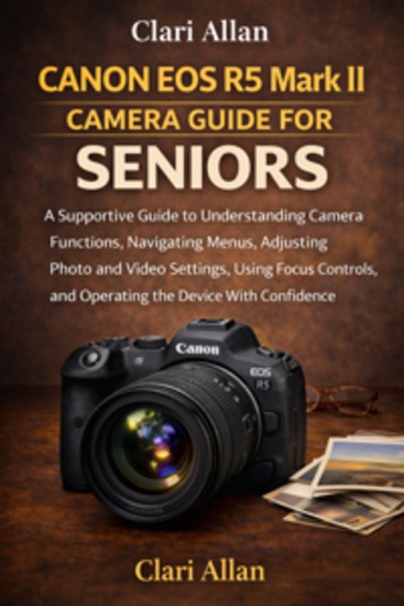 Canon EOS R5 Mark II Camera Guide For Seniors - A Supportive Guide to Understanding Camera Functions Navigating Menus Adjusting Photo and Video Settings Using Focus Controls and Operating the Device With Confidence - cover