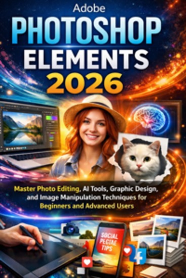 Adobe Photoshop Elements 2026 - "Master Photo Editing AI Tools Graphic Design and Image Manipulation Techniques for Beginners and Advanced Users" - cover