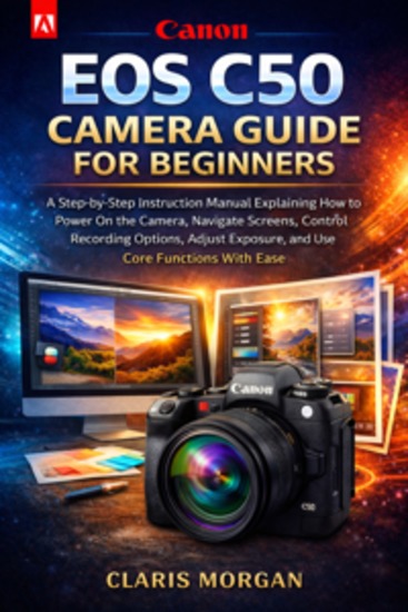 Canon EOS C50 Camera Guide For Beginners - A Step-By-Step Instruction Manual Explaining How To Power On The Camera Navigate Screens Control Recording Options Adjust Exposure And Use Core Functions With Ease - cover