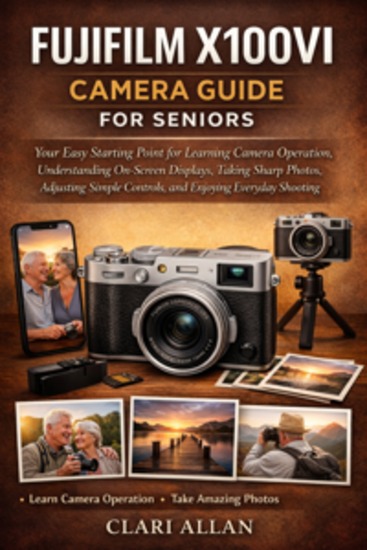 Fujifilm X100vi Camera Guide For Seniors - OUR EASY STARTING POINT FOR LEARNING CAMERA OPERATION UNDERSTANDING ON-SCREEN DISPLAYS TAKING SHARP PHOTOS ADJUSTING SIMPLE CONTROLS AND ENJOYING EVERYDAY SHOOTING - cover