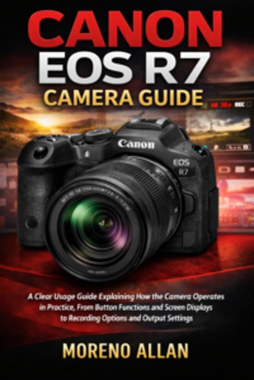Canon EOS R7 Camera Guide - A CLEAR USAGE GUIDE EXPLAINING HOW THE CAMERA OPERATES IN PRACTICE FROM BUTTON FUNCTIONS AND SCREEN DISPLAYS TO RECORDING OPTIONS AND OUTPUT SETTINGS - cover