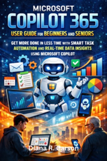 Microsoft Copilot 365 User Guide For Beginners And Seniors - Get More Done In Less Time With Smart Task Automation And Real-Time Data Insights Using Microsoft Copilot - cover