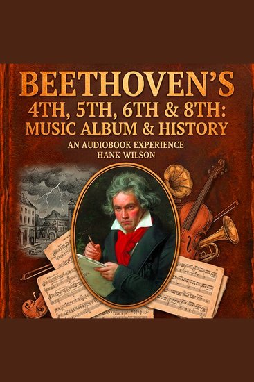 Beethoven's 4th 5th 6th and 8th Music Album and History - cover