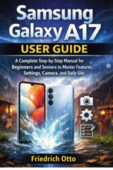 Samsung Galaxy A17 User Guide - A Complete Step-by-Step Manual for Beginners and Seniors to Master Features Settings Camera and Daily Use - cover
