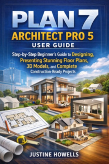 Plan 7 Architect Pro 5 User Guide - Step‑by‑Step Beginner’s Guide to Designing Presenting Stunning Floor Plans 3D Models and Complete Construction-Ready Projects - cover