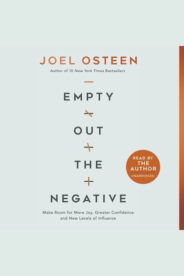Empty Out the Negative - Make Room for More Joy Greater Confidence and New Levels of Influence - cover